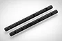 Two black metal gear shafts for RGT RC vehicles, shown side-by-side on a white background.