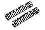 Two black coil-over shock springs for an RC buggy, shown side-by-side on a white background.