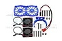 GPM Blue Aluminium Adjustable Motor Heatsink w/ Dual Cooling Fans MAKX018FANA-B