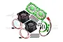GPM Green Aluminium Adjustable Motor Heatsink w/ Dual Cooling Fans MAKX018FANB-G