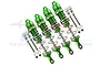 GPM Green Aluminium Front & Rear Adjustable Shocks Set MAK115135FR-G-S