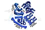 GPM Blue Aluminium Hubs & Steering Assembly Set SLE19212248-B