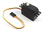 A BlackZon 2.2kg RC servo motor with a black plastic casing, white output gear, and a three-wire connector cable.