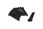BlackZon 2.6x25mm Coarse Thread Button Head Screws 12Pcs 540159