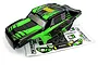 BlackZon 1/12 DT Black/Green Painted Body Shell 540177