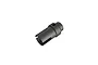 A black metal ARRMA front outdrive cup for RC vehicles, shown from a high angle against a white background.