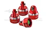 GPM Red Aluminium Shock Caps 4Pcs TXMDP/CAP-R