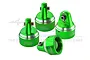 GPM Green Aluminium Shock Caps 4Pcs TXMDP/CAP-G