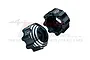 GPM Pro-Line Black Aluminium 8x32 to 17mm Wheel Hex Adapters 2Pcs PL8X32+17-BK