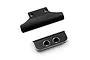 Two black aluminium RC car bumpers, one larger and one smaller, shown against a white background.