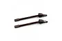 Two Yeah Racing spring steel CVD driveshafts for RC cars, featuring a dark brown metallic finish and YR branding.