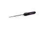Yeah Racing Momentum 1.5mm hex driver with a black and purple aluminium handle on a white background.