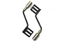 Yeah Racing Silver Steel Exhaust Tail Pipe 2Pcs TRX4-078