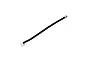 A 10cm black wire with white JST connectors at both ends, isolated on a white background.
