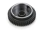 A black Kyosho 45T 2nd spur gear for RC cars, shown from a top-down angle against a white background.