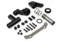HPI Racing steering bellcrank and drag link assembly kit including plastic arms, metal screws, nuts, a spring, and a metal steering brace.