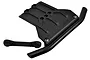 RPM black front bumper and skid plate assembly for Traxxas Sledge 6S RC car, shown on a white background.