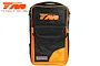 A black and orange Team Magic transmitter bag with the TM logo on the front, shown against a white background.