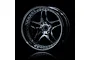MST 1.9" (+8mm Off-Set) FB Silver Black Rims 4Pcs 102061SBK