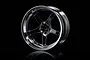 MST 1.9" GT Off-Set Changeable Silver/Silver Black Rims 4Pcs 832109SBK