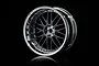 MST 1.9" LM Off-Set Changeable Silver/Silver Black Rims 4Pcs 832101SBK
