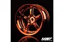 A single MST Kairos RC rim in a metallic copper finish against a black background.