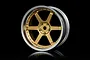 MST 1.9" 106 Off-Set Changeable Flat Silver/Gold Rims 4Pcs 832108GD
