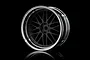 MST 1.9" LM Off-Set Changeable Silver/Flat Black Rims 4Pcs 832101FBK