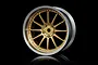 MST 1.9" 21 Off-Set Changeable Flat Silver/Gold Rims 4Pcs 832106GD
