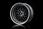MST 1.9" LM Off-Set Changeable Flat Silver/Silver Black Rims 4Pcs 832102SBK