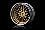MST 1.9" LM Off-Set Changeable Flat Silver/Gold Rims 4Pcs 832102GD