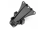A black plastic HPI Blitz front chassis brace shown from a top-down perspective against a white background.