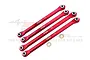 GPM Red Aluminium Front & Rear Lower Chassis Linkages 4Pcs UTB014FR-R