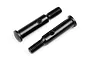Two black metal front drive axles for HPI Blitz RC car, shown side by side against a white background.
