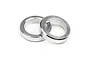 Two silver metal axle spacers for HPI Blitz RC car, shown against a plain white background.