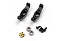 Yeah Racing Black Aluminium Hub Carriers (C-Hubs) 2Pcs TR4M-013BK