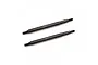 Two Yeah Racing spring steel rear driveshafts for RC cars, featuring a dark metallic finish and laser-etched YR logo.