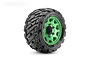 A single Jetko 2.8 inch Rockform ST tyre mounted on a metallic green Claw rim against a white background.