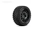 A single Jetko 1.9 inch Avantgarde rally tire mounted on a black multi-spoke Claw rim against a white background.