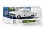 Scalextric 1/32 scale Ford XY Falcon Victorian Police Interceptor slot car in its original clear plastic display case.