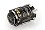 Team Powers Actinium V5.0 13.5T sensored brushless motor in black with silver accents, shown from a side angle on a white background.