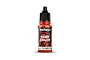 A bottle of Vallejo Game Colour Hot Orange acrylic paint, 18ml, featuring a black dropper cap and a label with the product name and code 72.009.