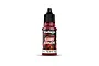 A bottle of Vallejo Game Color Gory Red acrylic paint, 18ml, featuring a red label with a fantasy character illustration.