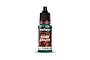 A bottle of Vallejo Game Color Turquoise acrylic paint, 18ml, featuring a black dropper cap and a label with the product name and model number 72.024.