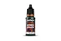 A bottle of Vallejo Xpress Color Snake Green acrylic paint, 18ml, featuring a black dropper cap and a label with product branding.
