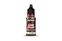A 18ml bottle of Vallejo Game Color Metallic Glorious Gold acrylic paint with a black dropper cap, standing against a white background.
