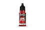 A bottle of Vallejo Game Color Red Ink (72.086) acrylic paint, featuring a black dropper cap and a red label with white text.