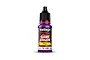 A bottle of Vallejo Game Colour Fluorescent Violet acrylic paint, 18ml, featuring a black dropper cap and a purple label with the product name and SKU 72.159.