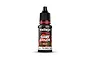 A bottle of Vallejo Game Color Wash Umber acrylic paint, 18ml, featuring a black dropper cap and a label with the product name and code 73.203.