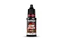A bottle of Vallejo Game Color Wash Black acrylic paint, 18ml, featuring a black dropper cap and a label with the product name and code 73.201.
